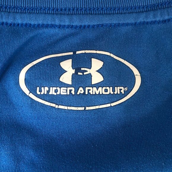 UNDER ARMOUR The Tech Tee Mens Large Royal Blue Short Sleeve T-Shirt - Picture 7 of 9